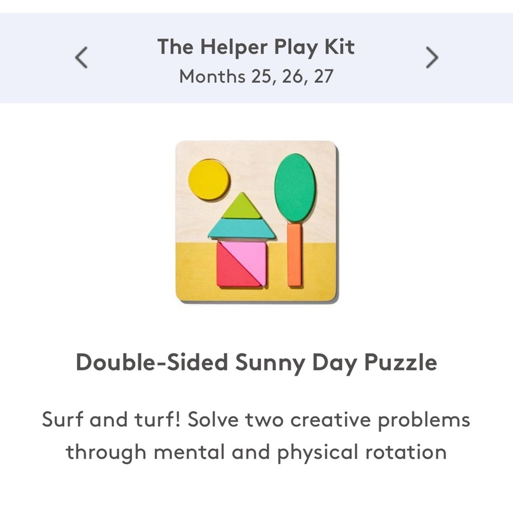 Lovevery double sided puzzle